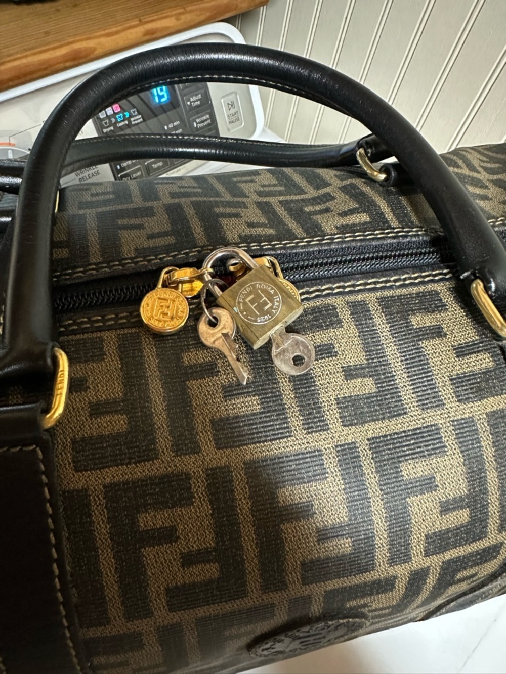 Fendi Zucca 40 Canvas Duffle Bag - Picture 5 of 12